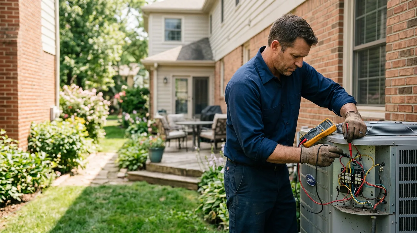 HVAC technician working near Bokeelia, FL